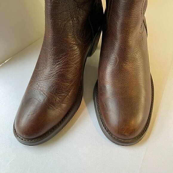 White Mountain Womens Odessa 200-W0001 Brown Block Heel Western Boots Size 7M - Picture 5 of 9